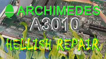 Acorn Archimedes A3010 Hellish Corrosion Repair Part 1 (Ouch, surely this is past it?)