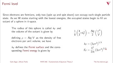 5.05 Free electron gas