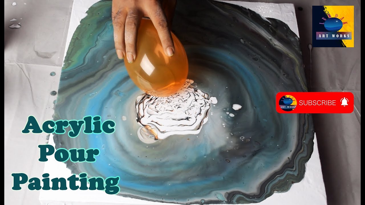 Acrylic pouring techniques || for beginners || Step by step - YouTube