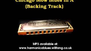 Backing Track - Chicago Slow Blues in A chords