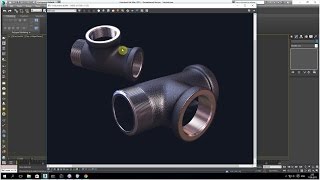 картинка: 3DsMax для начинающих - Урок 7. Моделим тройник