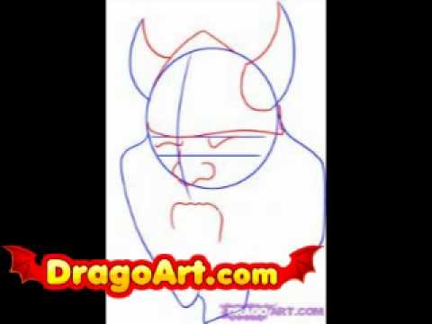 How to draw a viking, step by step - YouTube