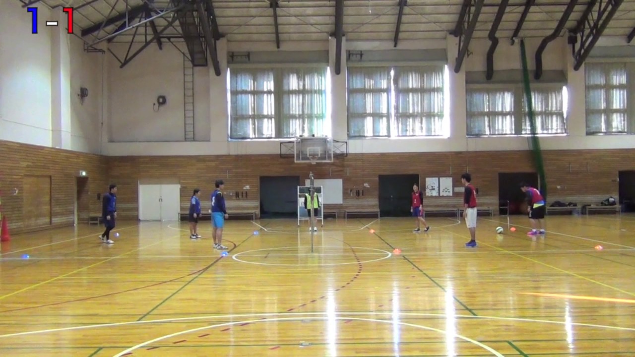 球技「ネット型　バレーボール」ボール転がしゲーム（レベル１）