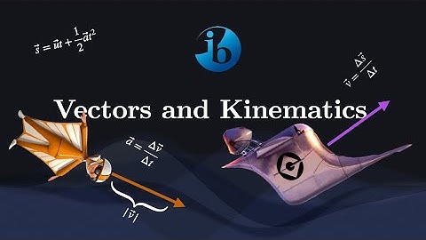 IB Physics (HL/SL): A.1 Vectors and Kinematics