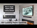 DIY Luxury Paint - Living Room Transformation. Impera Italia - Luxury Gimcyn  Textured Paint