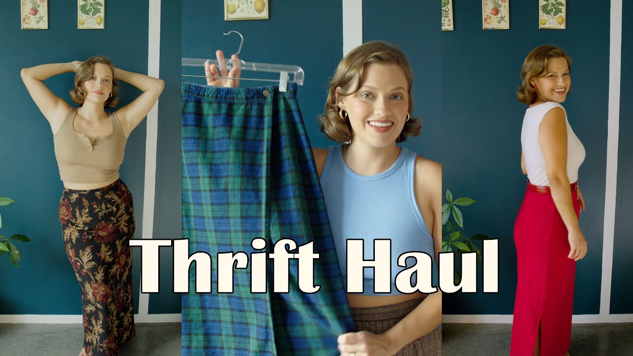 Fall Thrift Haul & Try On - YouTube
