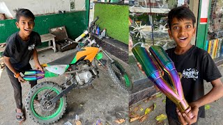 Dirt Bike Ke Liye New Exhaust Diet Bike Modification