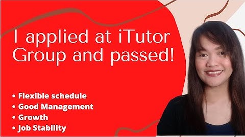 iTUTOR Group application process||FLEXIBLE SCHEDULE|| ESL TEACHING