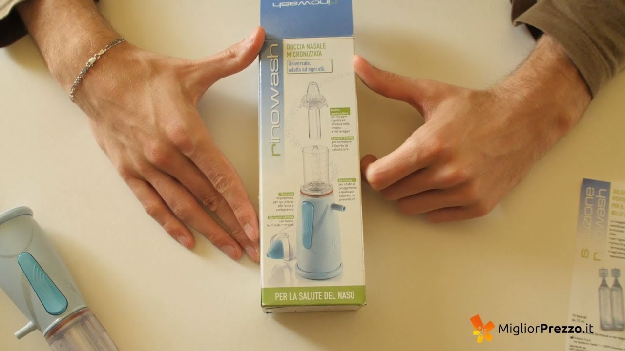Rinowash Doccia Nasale Air Liquide Lavaggio Vie Aeree Nasali