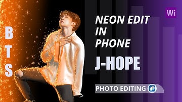 Jhope neon art / j hope Boy Meets Evil editing/BTS Jhope /ibis paint tutorial/photo editing tutorial