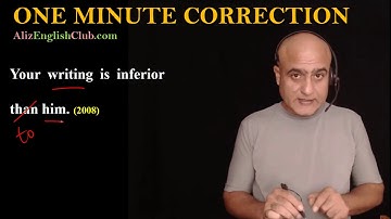 Your writing is inferior than him. | CSS precis and composition paper 2008 solved | Part6