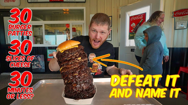 IF I CAN EAT THIS MASSIVE SMASH PATTY BURGER I'LL GET TO NAME IT!