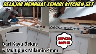 How to make a minimalist kitchen table cabinet - kitchen set