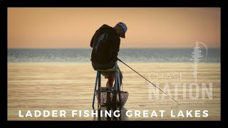 Ladder Fishing Steelhead in the Great Lakes
