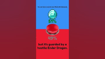 Would you press the button? (Minecraft Edition) Part 24 #Shorts #WouldYouRather #Gaming