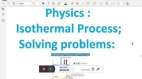 Physics : -  ( Isothermal process ; Solving problems ) - 64.