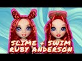 Slime  swim  style ruby anderson rainbow high doll unboxing review  restyle