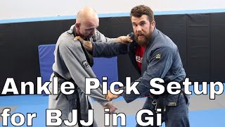 Dominate Grips & Get the Takedown in BJJ with Ankle Pick