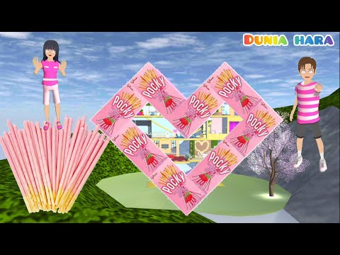 Monster Pocky Raksasa Menyerang Yuta Mio | Jennie  Ajak Kerumah Pocky 🍓🍓 | Sakura School Simulator