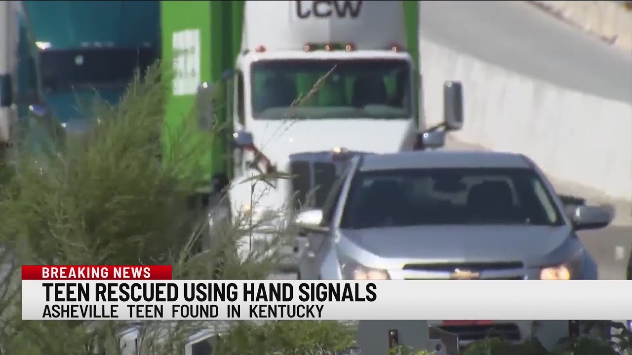 Missing Asheville teen rescued after using hand gesture she learned on ...