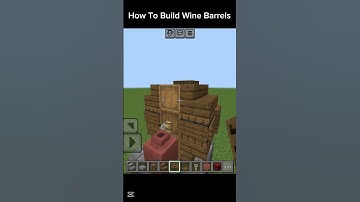 How To Build Wine Barrels 🍷 🛢️ #minecraft #shorts #foryou