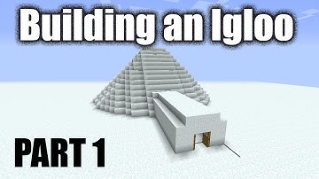 Minecraft: Building an Igloo Part 1 - CIRCLES & ENTRANCE