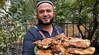 O’zbek milliy taomlari #uzbekfood #meat #fyp #kebab