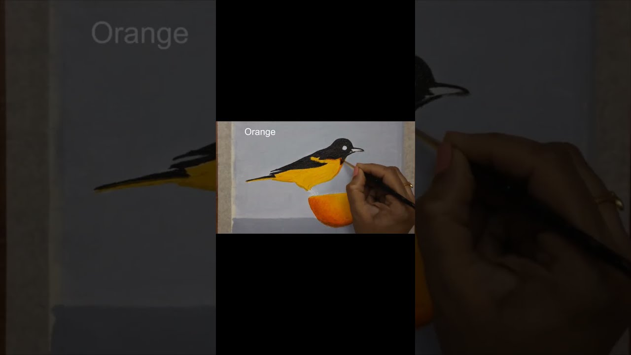 Yellow Bird Painting For Beginners Shorts