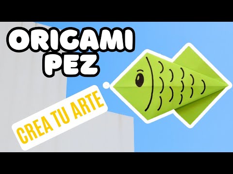 ORIGAMI // PEZ DE PAPEL. 🎨🐟 CREA TU ARTE.