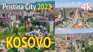 Pristina City , Kosovo 4K By Drone 2023