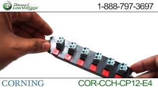 Corning CCH-CP12-E4 6 Port Duplex LC Panel 50 Micron OM3/OM4/10G