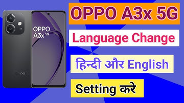 OPPO A3x 5G Me Language Kaise Change Kare How To Change Language In OPPO A3x 5G
