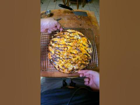 CRISPY CHEESY FRICO Crust On MELTY BBQ Chicken Cast Iron Pizza On AIRY ...