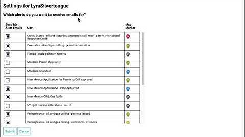 SkyTruth Alerts: Select Email Notifications