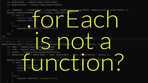 .forEach is NOT a function JavaScript | Shackle Developers