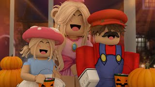 Our Family Went TRICK OR TREATING!!🎃🦇 *HAUNTED HOUSE!?* 🏚Roblox Bloxburg Roleplay