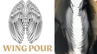 Angel Wing Pour Painting - Experiment with Angel Wings Acrylic Painting Tutorial