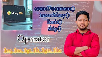 mongodb operator | mongodb curd operations | mongodb query operators | mongodb update operation code