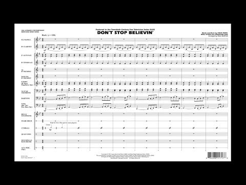 Don T Stop Believin Arranged By Paul Murtha