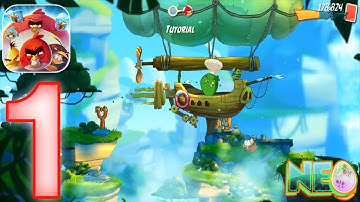Angry Birds 2: Gameplay Walkthrough Part 1 - Level 1 - 5 Completed! (iOS, Android)