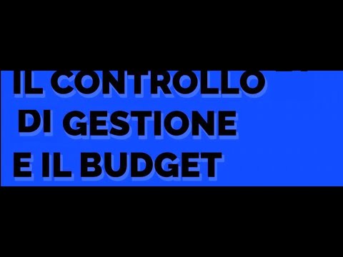 Controllo budgetario - YouTube
