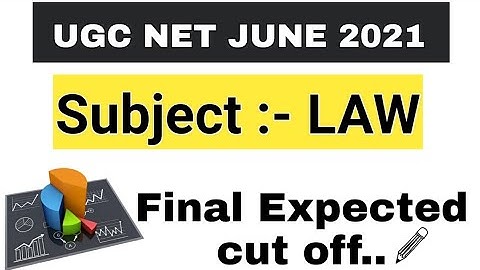 NTA UGC NET June 2021/ Dec. 2020 | Final Cut offs of Law | Ugc net Jrf