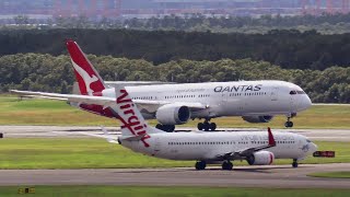 15 MINUTES of MORNING Takeoffs and Landings at Brisbane Airport | Plane Spotting at Brisbane