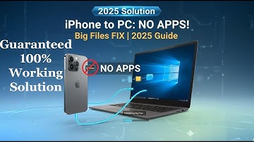 Transfer large Files from iPhone to Windows PC (No App Needed) | 2025 Fix for Files Not Showing