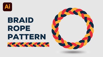 How to Create a Braid Pattern Brush in illustrator  | Rope Brush Design Tutorial