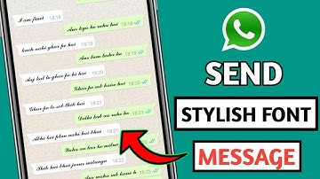 How to Send Stylish Message On Whatsapp ! How to Change Whatsapp Message Font ! Change Whatsapp Font