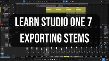 Learn Studio One 7 | How to Export Stems | In-Depth
