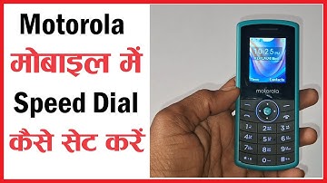 Motorola Keypad Mobile Me Speed Dial Kaise Kare | How to Set Speed Dial in Motorola Keypad Phone