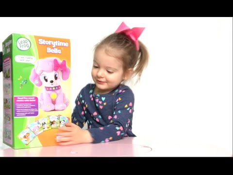 Kid playing with Leap Frog Storytime Bella Dog - YouTube