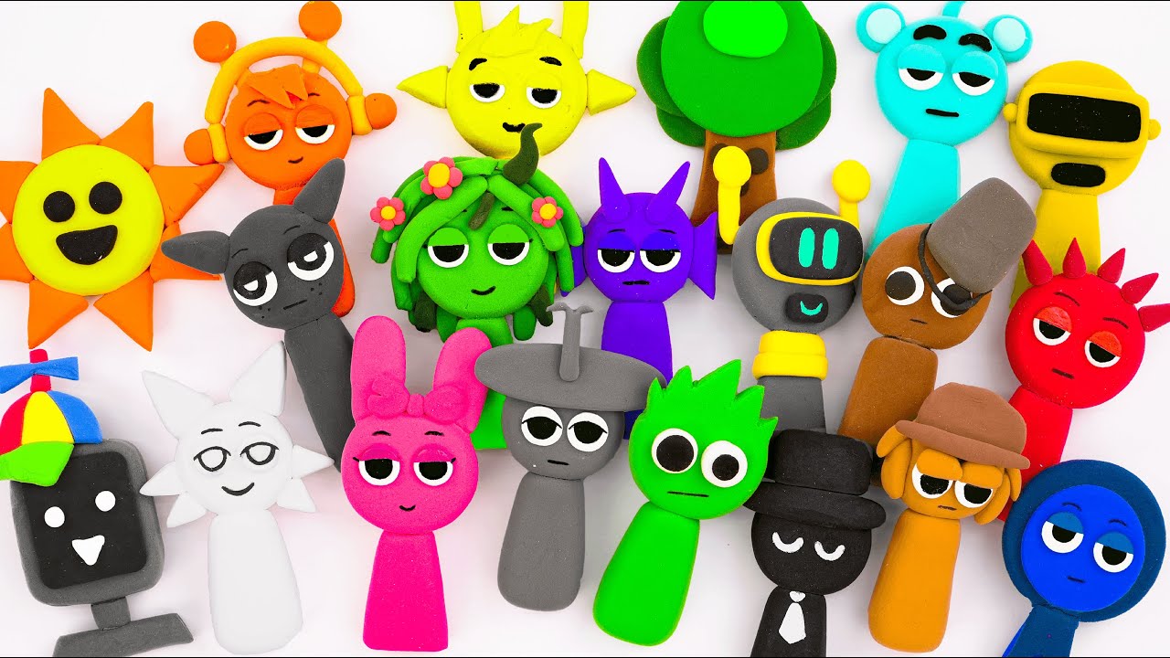 💖Paper DIY💖 Making Clay Incredibox SPRUNKI BLIND BOX Unboxing | How To Make by Mr.Blind Bag ASMR